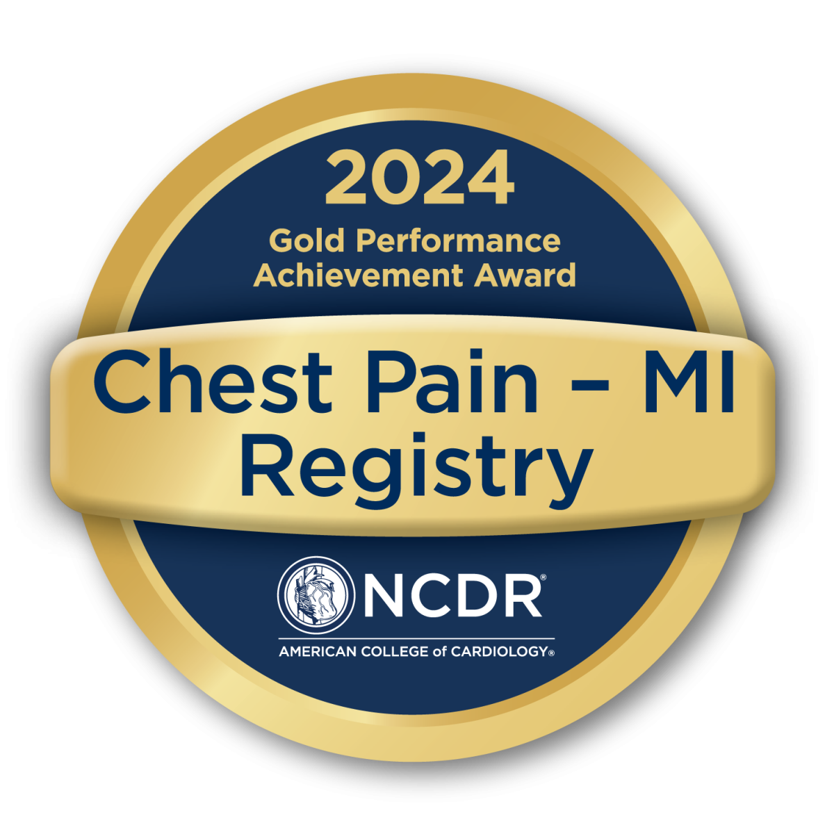 NCDR 2024 Gold Performance Achievement Award for Chest Pain - MI Registry